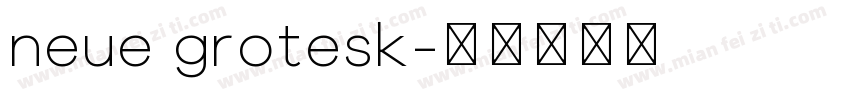 neue grotesk字体转换